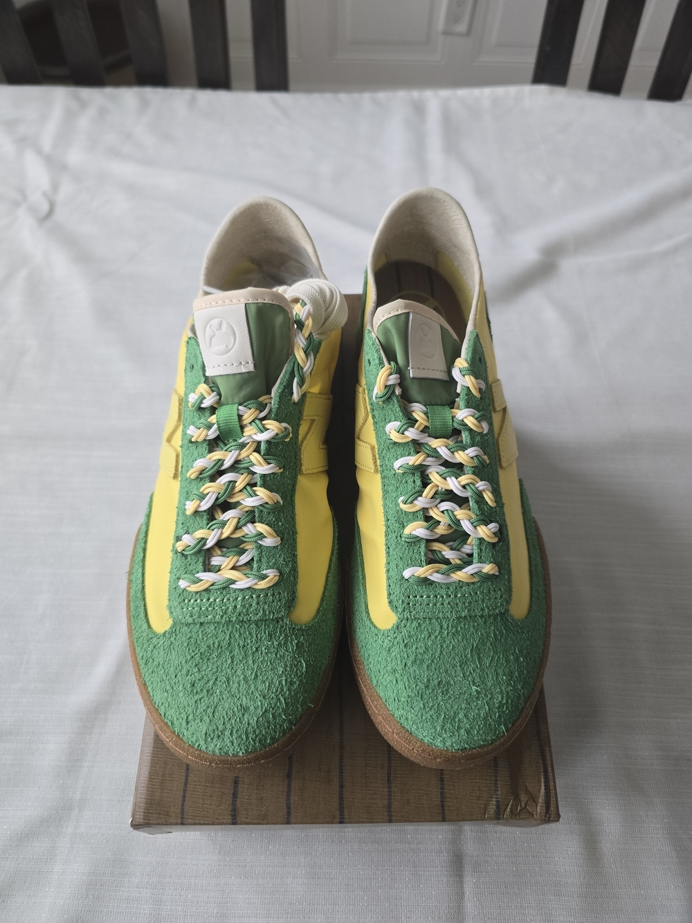 New Balance Green and Yellow Men's Sneakers